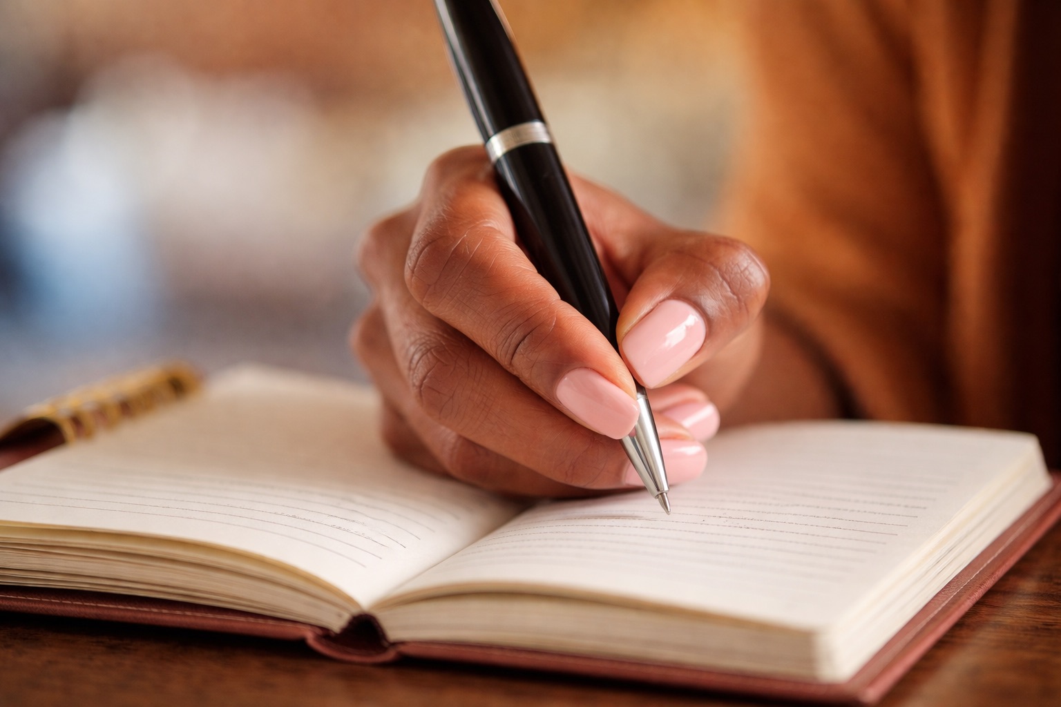 A calm journaling moment for crown care tracking