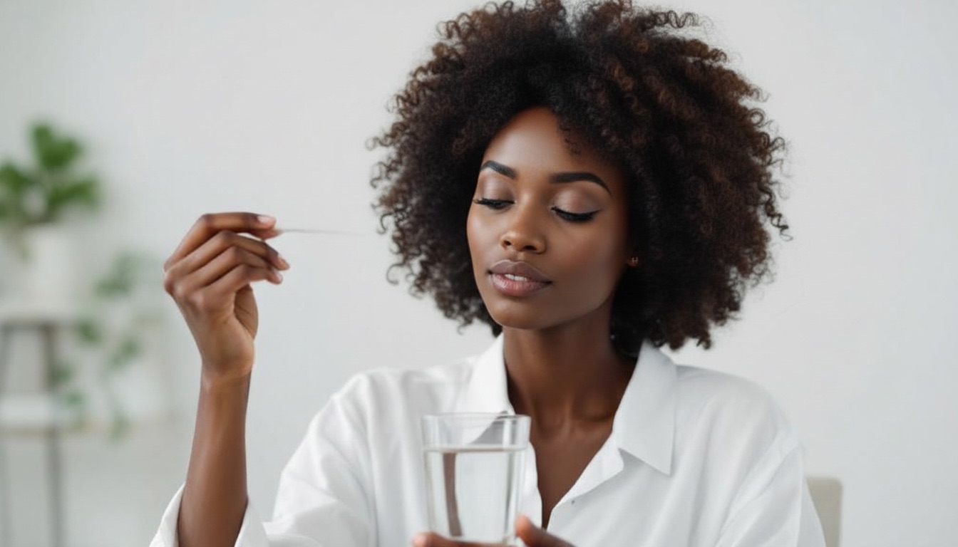 Hair porosity test illustration