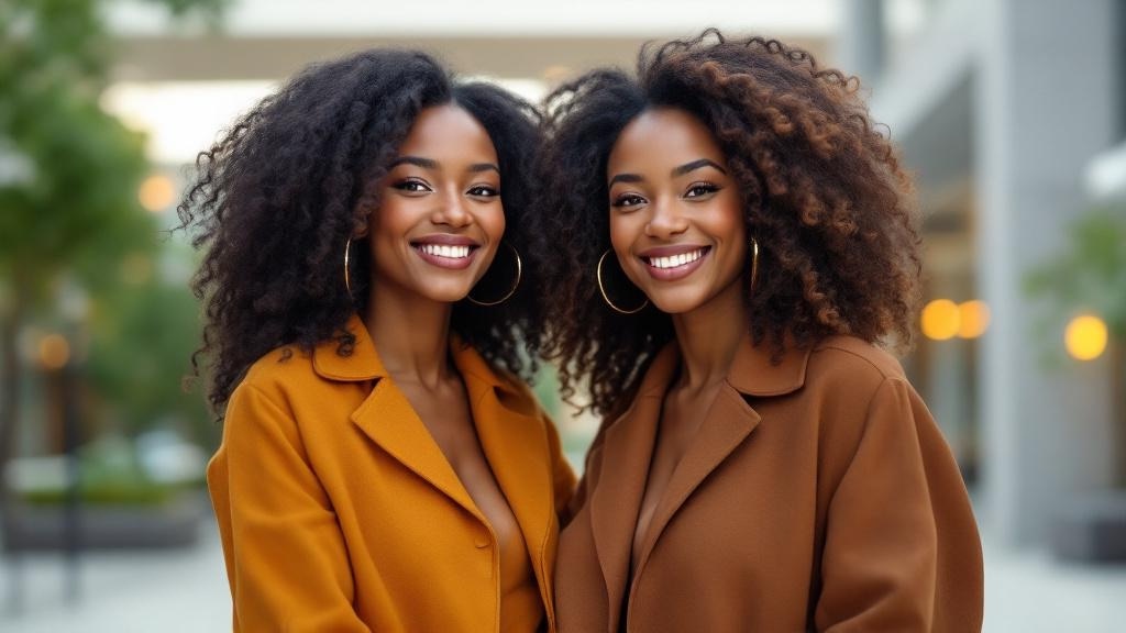 Hair twin matcher illustration