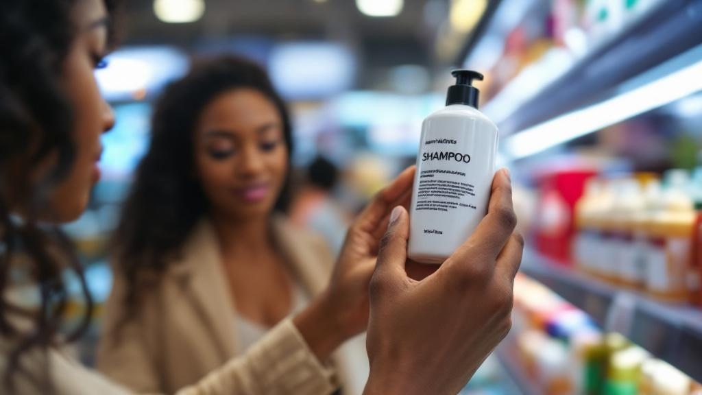 Hair product review and analysis illustration